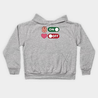 Brain on love off Kids Hoodie